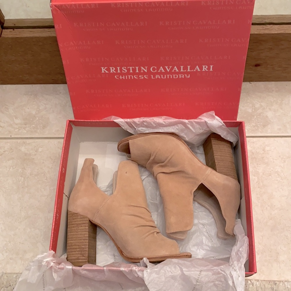 Kristen Cavallari Rose Pink Suede Heels
